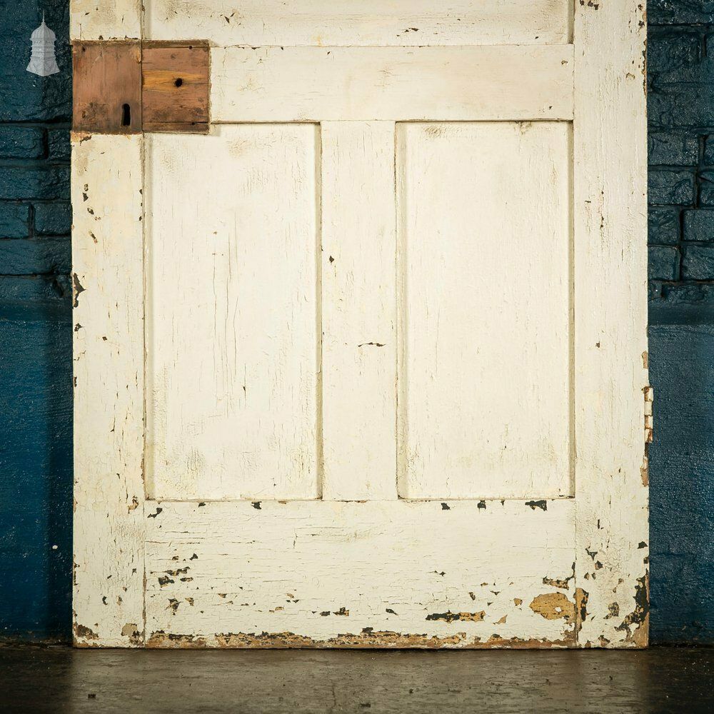 photo buy Pine Panelled Door, 5 Raised Panel Mouldings, Panel Distressed Paint Finish