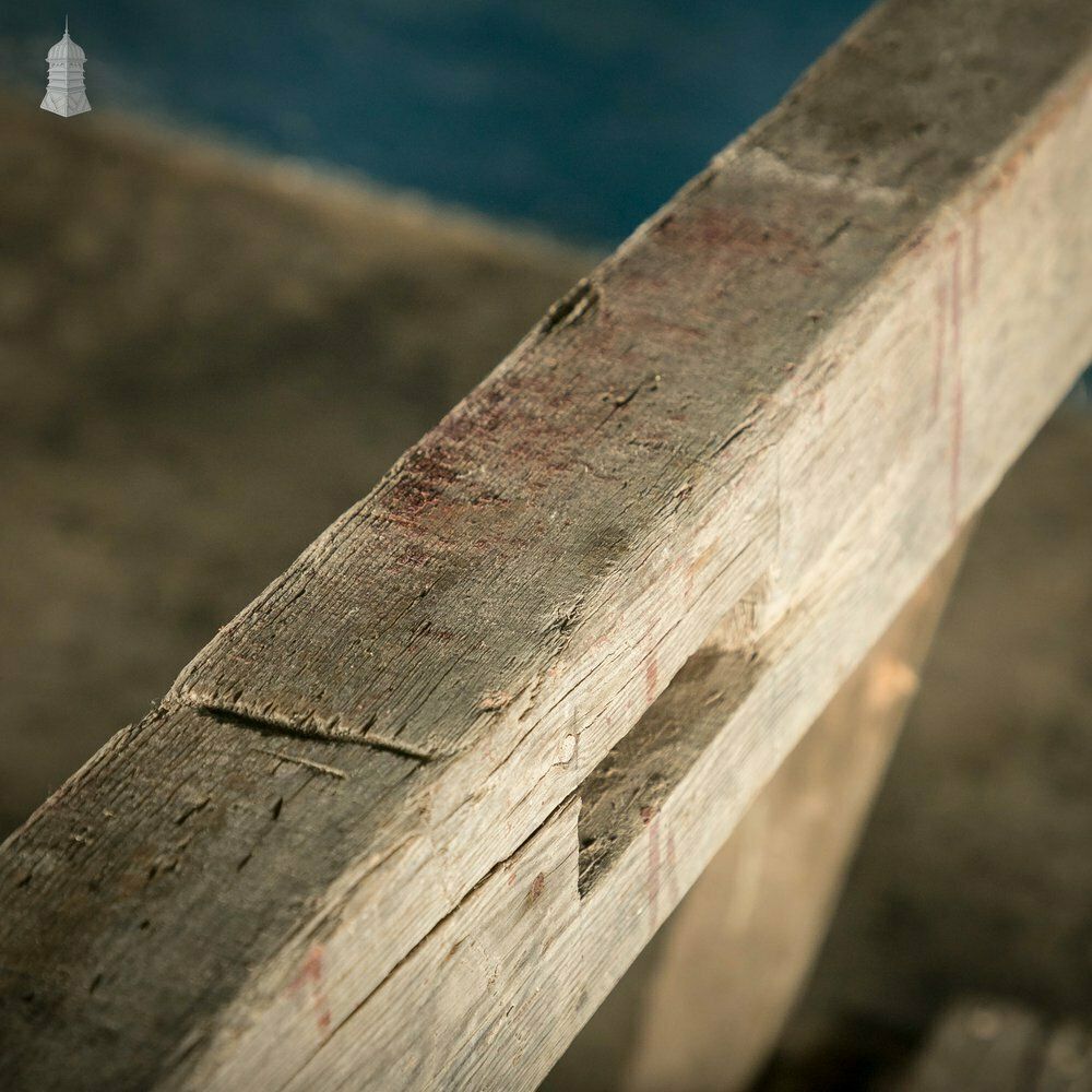 Furniture Vintage Wooden Trestles, Pair Of Rustic Workshop Trestles photo