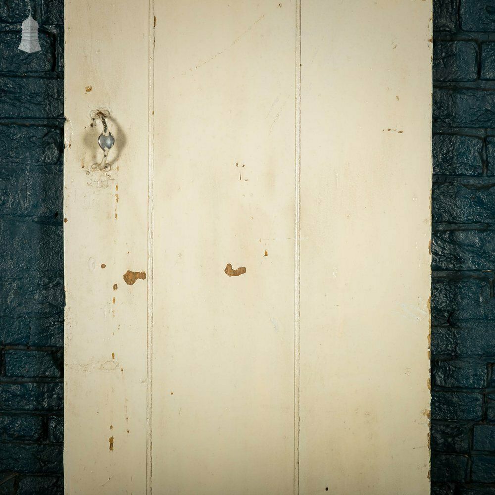 Plank & Ledge Door, Distressed Paint Finish, Strap Hinges photo for sale