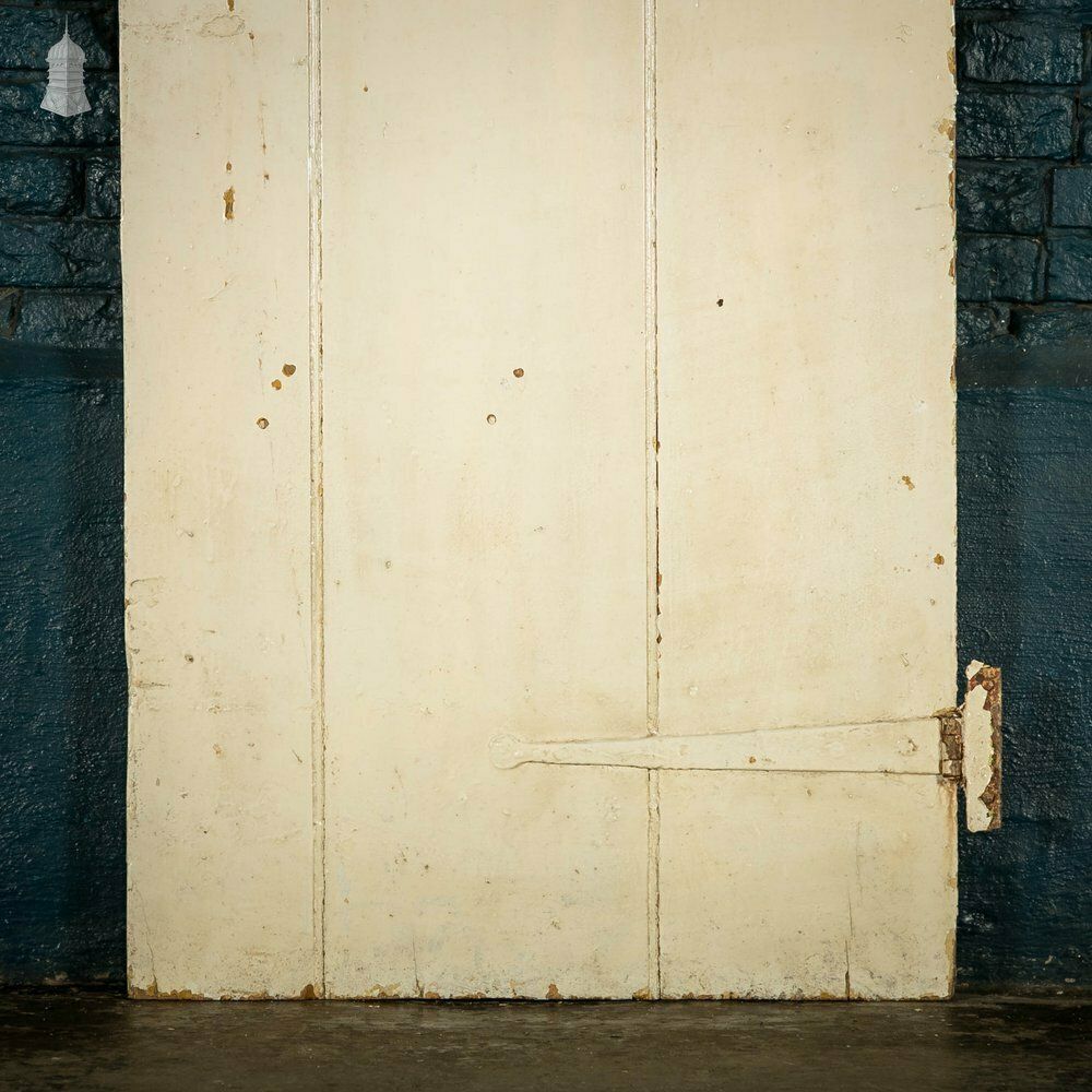 Plank & Ledge Door, Distressed Paint Finish, Strap Hinges photo Home Fixtures