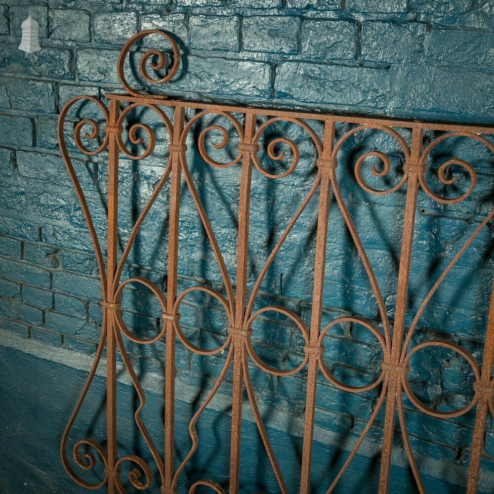 Wall Top Railing, Wrought Iron Scroll Design Panel photo buy