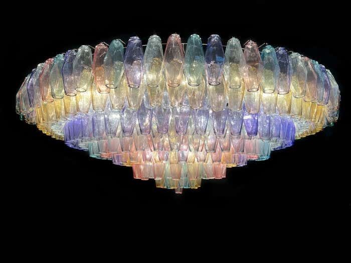 Spectacular Murano Glass Chandelier "Arlecchino" By Valentina Planta photo buy
