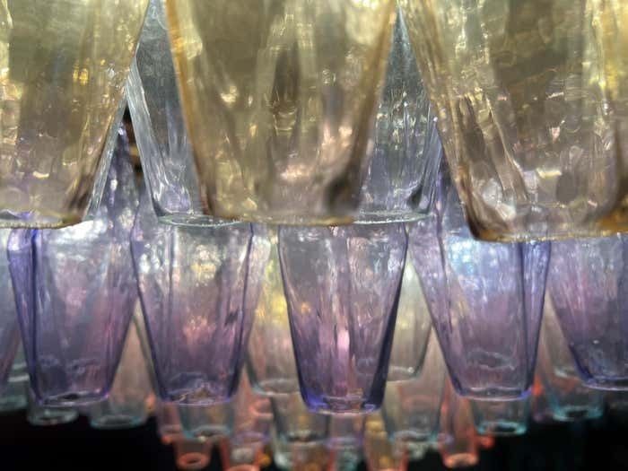 photo for sale Spectacular Murano Glass Chandelier "Arlecchino" By Valentina Planta