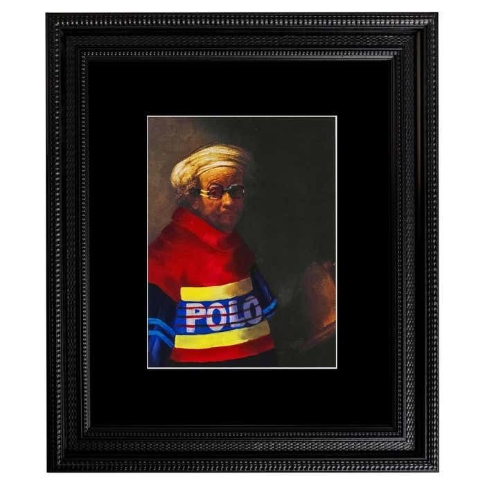 Contemporary Painting "Autorretrato Como San Pablo" By Manuel Cruz, Spain, 2023