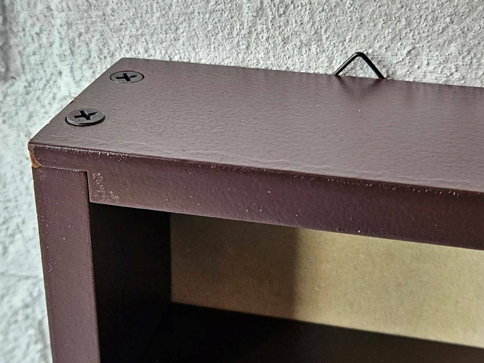 Wall Display Box Wood With Protective Beige Plush On The Back Wall, Miniatures Display Shelf, Miniatures Display Case, Collection Display photo 113.0