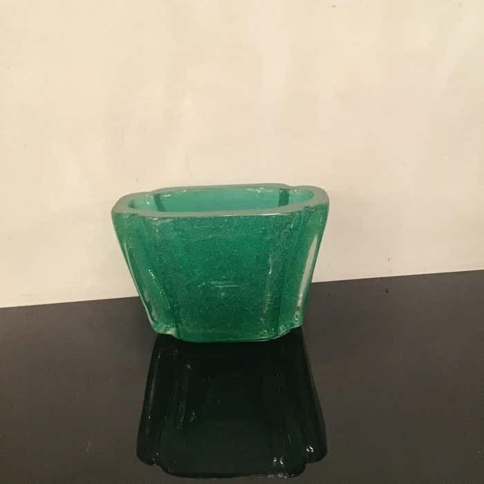 Venini " Carlo Scarpa " Submerged Vase Centerpiece Murano Glass 1935 Italy photo vinterior