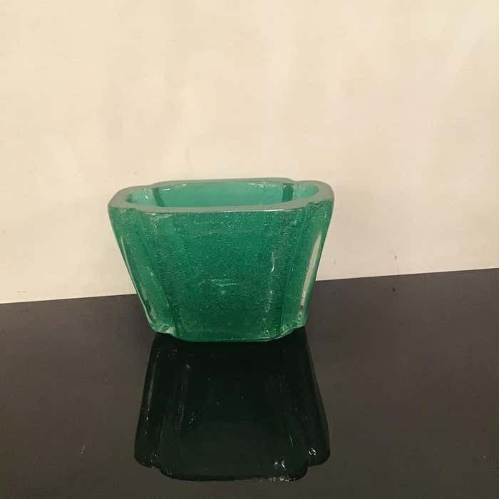 Venini " Carlo Scarpa " Submerged Vase Centerpiece Murano Glass 1935 Italy photo buy