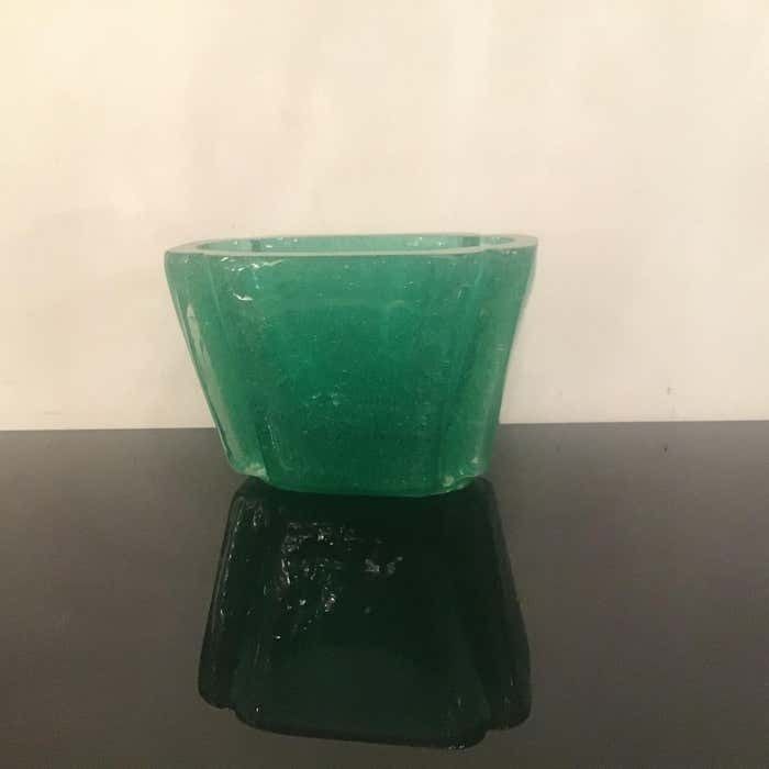 photo vinterior Venini " Carlo Scarpa " Submerged Vase Centerpiece Murano Glass 1935 Italy