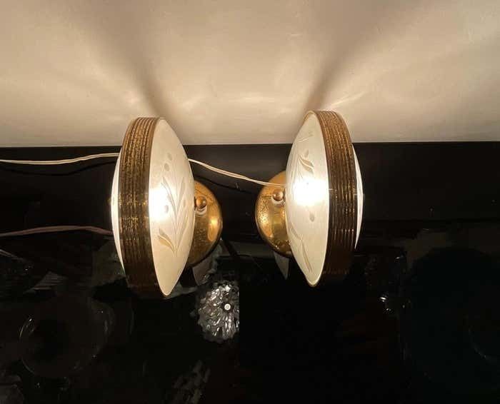 Fontanarte   Pietro Chiesa   Pair Of Lamps 1950s photo for sale