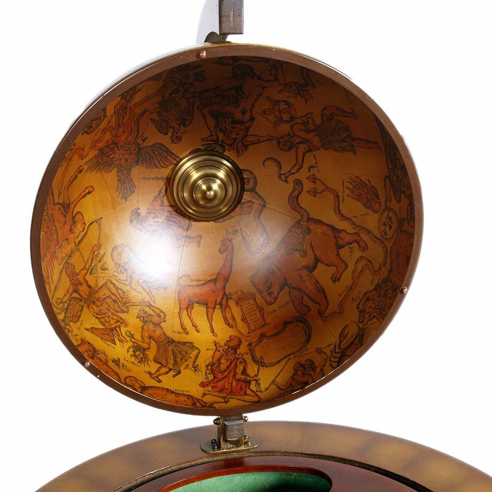 Italian Cocktail Bar Cart Of 20th Mid Century On Decorated World Map , Globe photo furniture