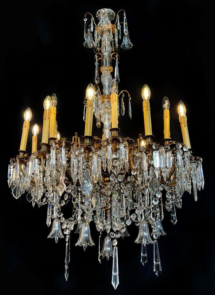 photo buy Majestic Bohemian Chandelier. Wien 1930s