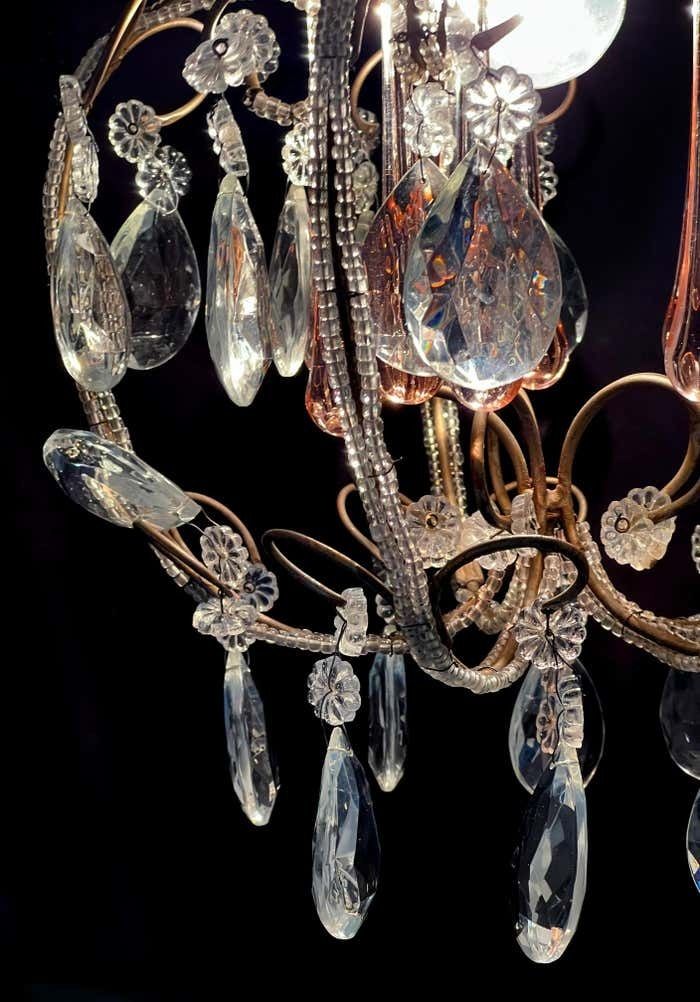 Hepburn's Tears Murano Chandelier 1950s photo for sale