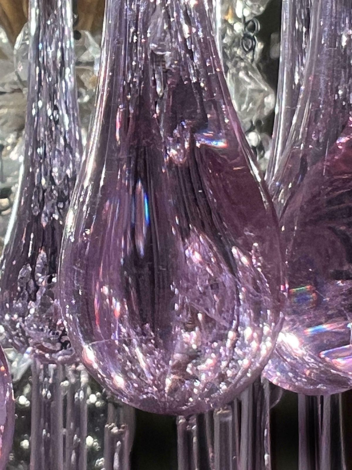 photo vinterior Liz Taylor's Tears Murano Chandelier 1950s