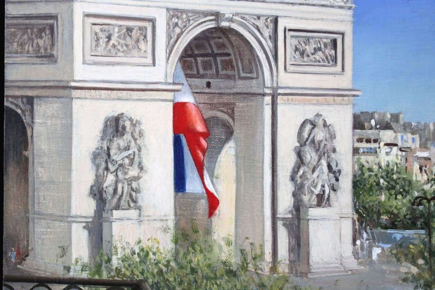 Paulis Postazs Triumphal Arch. 2023. Oil On Canvas. photo vintage