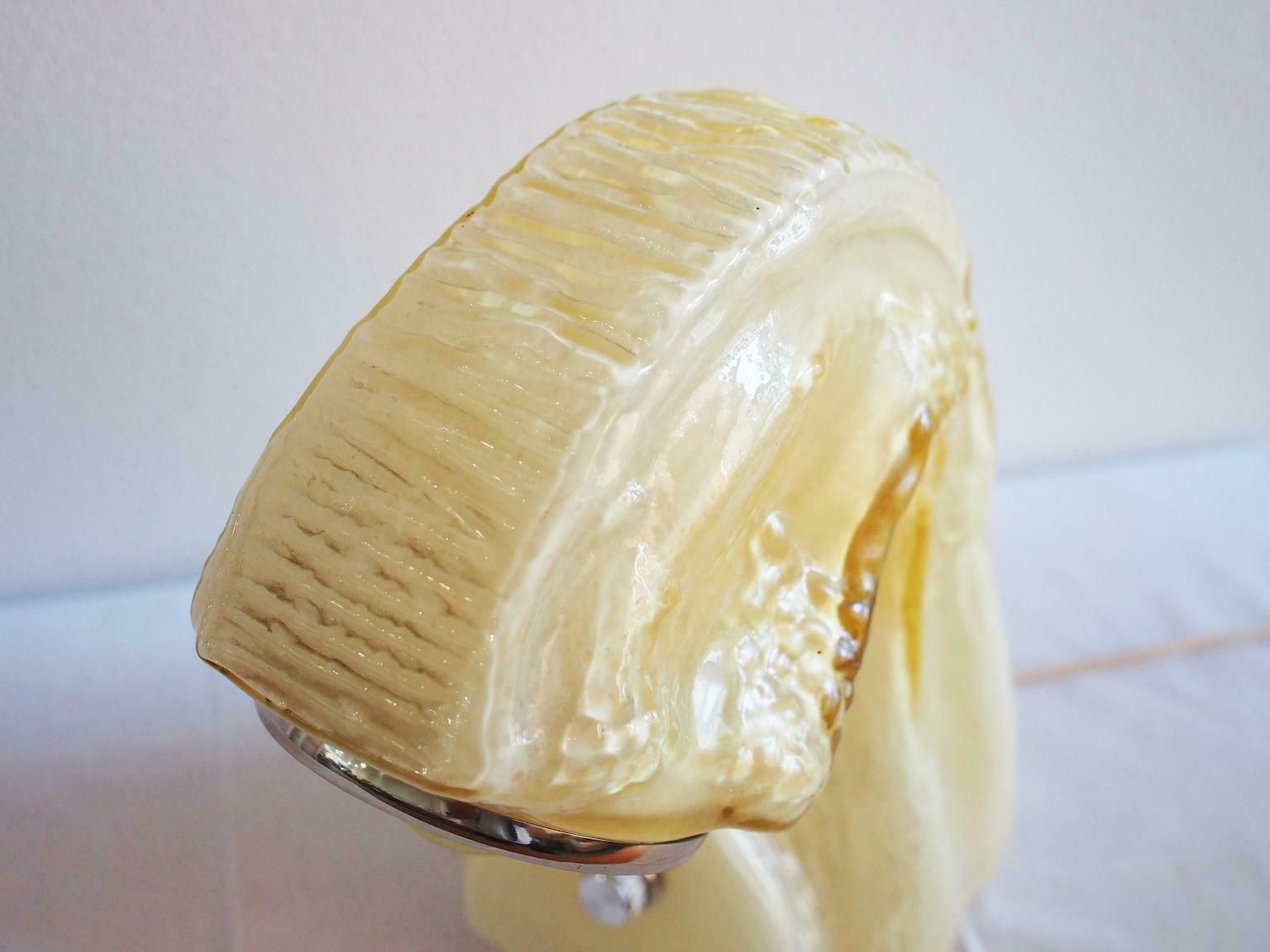 Murano Glass And Chromed Metal Table Lamp By Carlo Nason For Mazzega photo buy