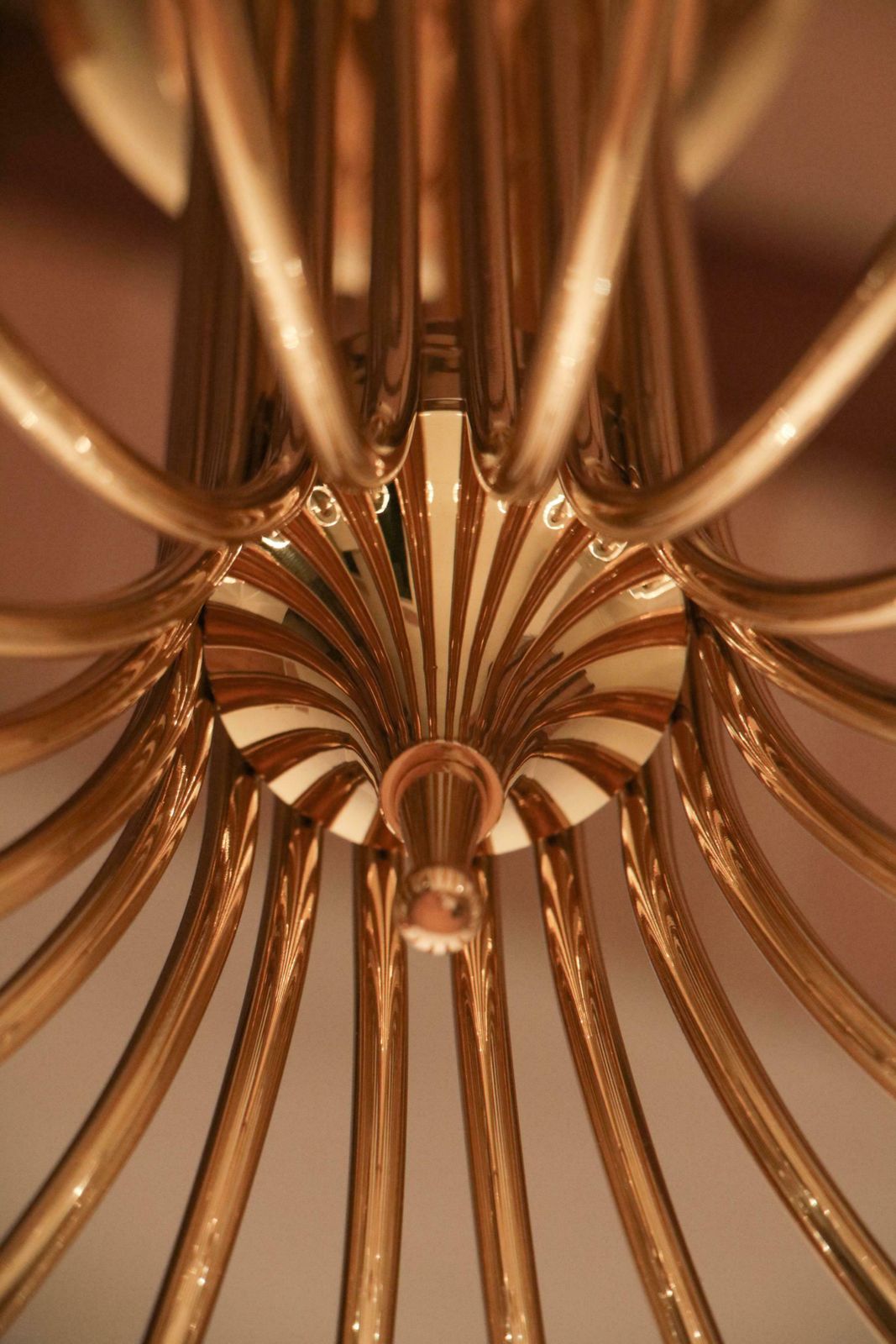 Italian Mid Century 18 Lights Chandelier Attributed To Angelo Lelii For Arteluce photo for sale