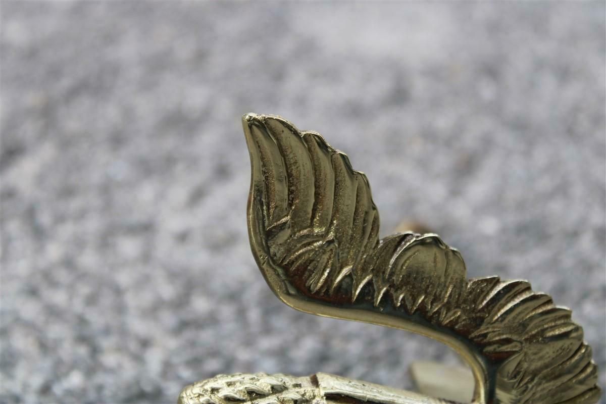 Pair Of 1930 Italia Futuriste Wing Handles In Solid Polished Brass photo vinterior