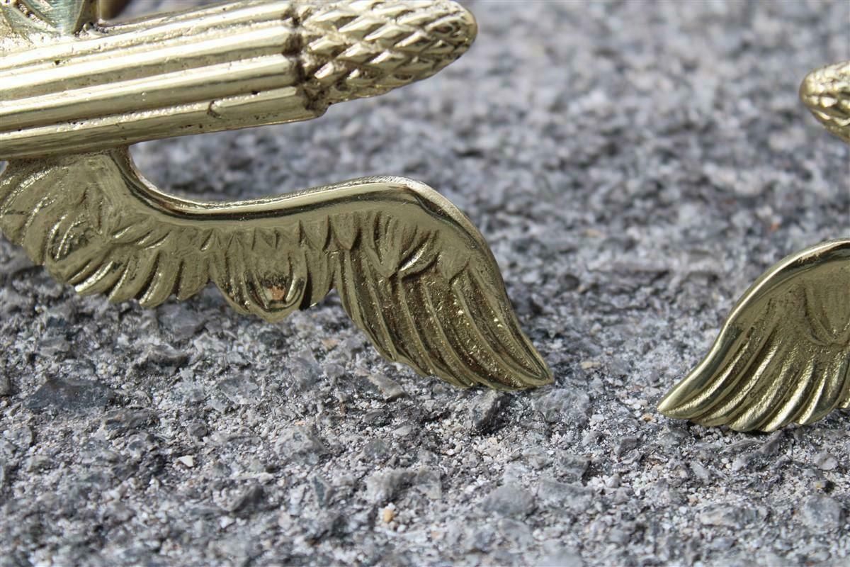 photo furniture Pair Of 1930 Italia Futuriste Wing Handles In Solid Polished Brass