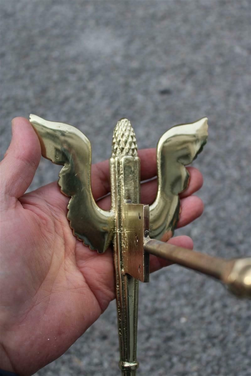 photo vintage Pair Of 1930 Italia Futuriste Wing Handles In Solid Polished Brass