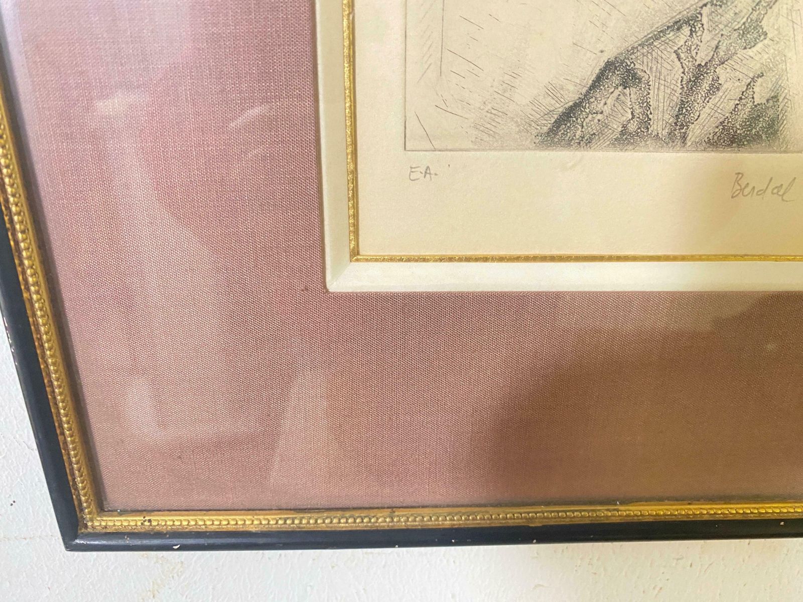 Engraving By Alex Berdal Signed France 20th Century A Women With A Child photo vinterior
