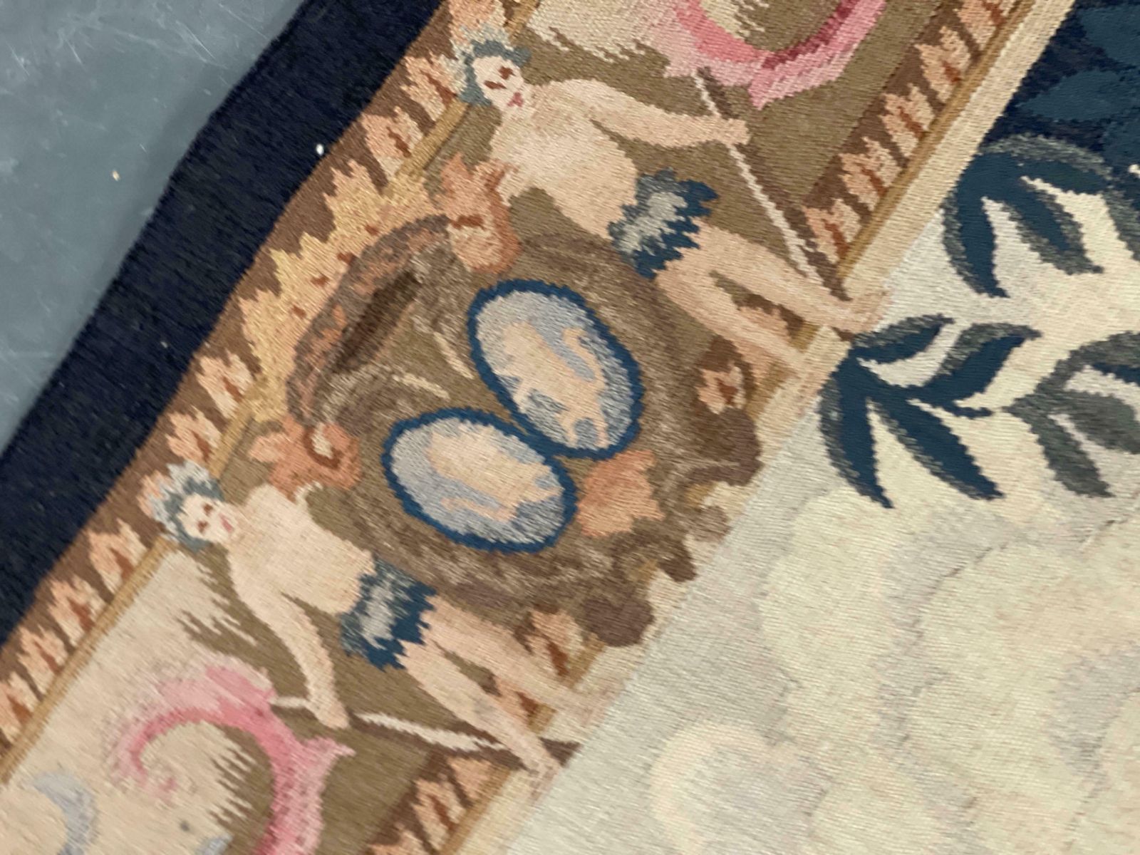 photo furniture French Tapestry Carpet Wall Decoration Aubusson Rug Handwoven Wool Pictorial Rug