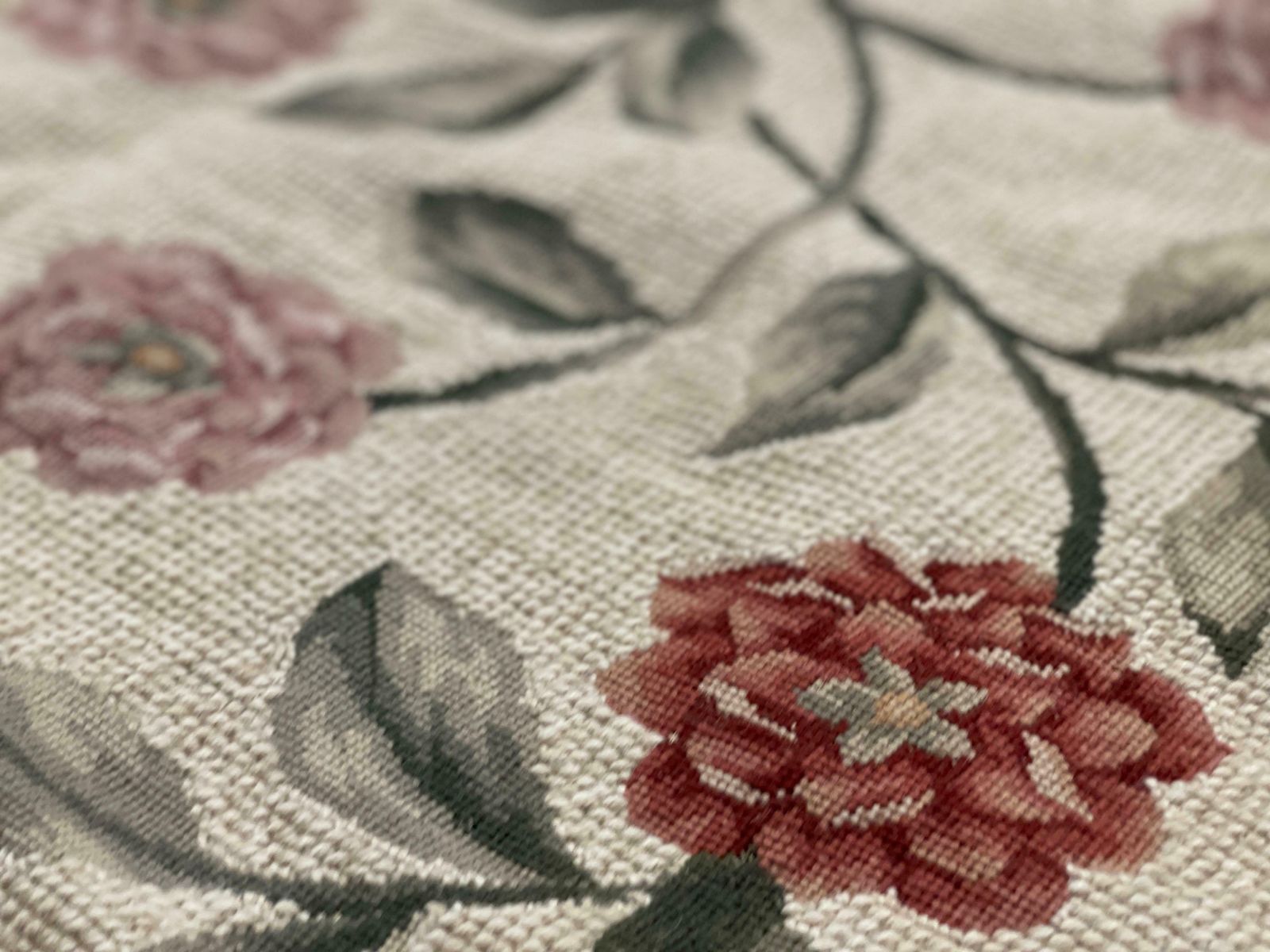 Flat Weave Rug Ivory Handwoven Carpet Floral Livingroom Rugs For Sale Home Decor photo vinterior