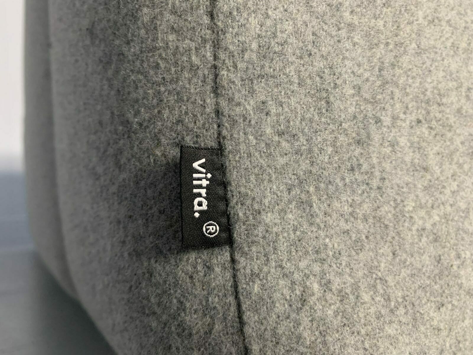 photo furniture Vitra “Place” L Shape Sofa – In “Cosy” Grey Wool