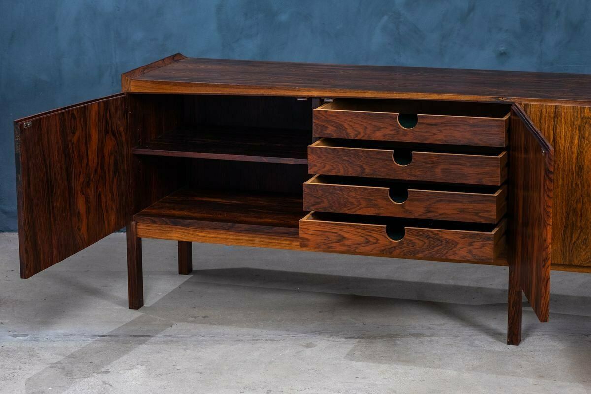 Mid Century Danish Rosewood Credenza By Arne Hovmand Olsen For Mogens Kold Møbelfabrik, 1960s photo vinterior