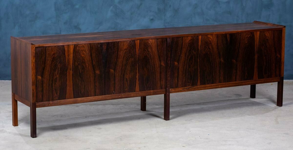 photo vintage Mid Century Danish Rosewood Credenza By Arne Hovmand Olsen For Mogens Kold Møbelfabrik, 1960s