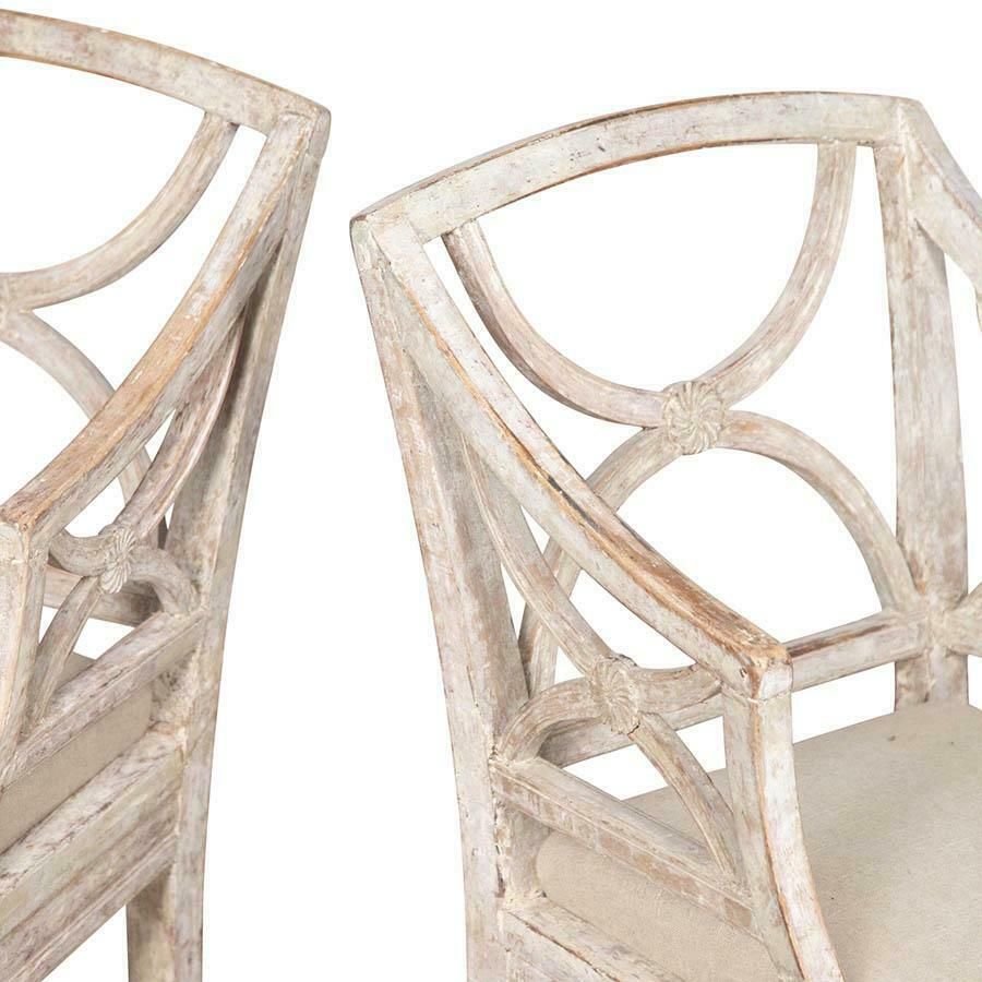 Pair Of 19th Century Gustavian Bellman Chairs photo Furniture