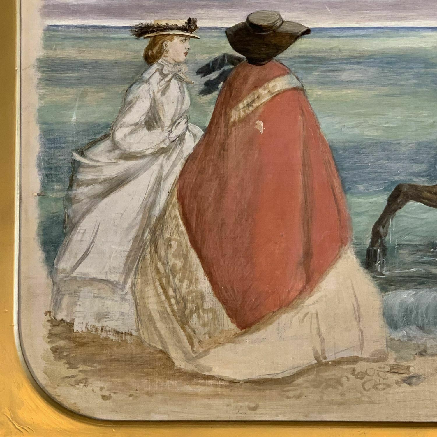 Rare John Leech 19th Century Oil On Canvas  "Tom Noddy" photo furniture