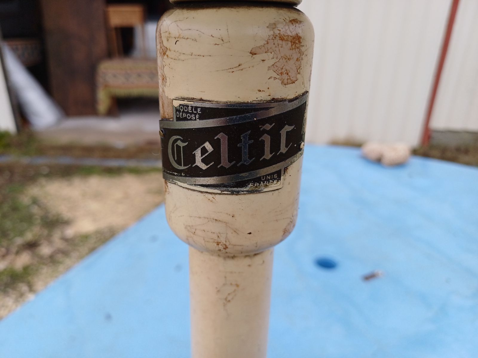 Celtic Industrial Screw Stool, 1970s photo Furniture