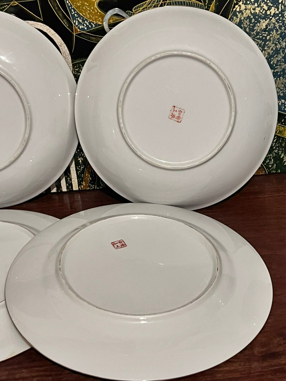 Chinese Canton / Rose Medalion Bowls And Plates , 20th Century, Chinese Chinoiserie Famille Rose Porcelain photo vintage