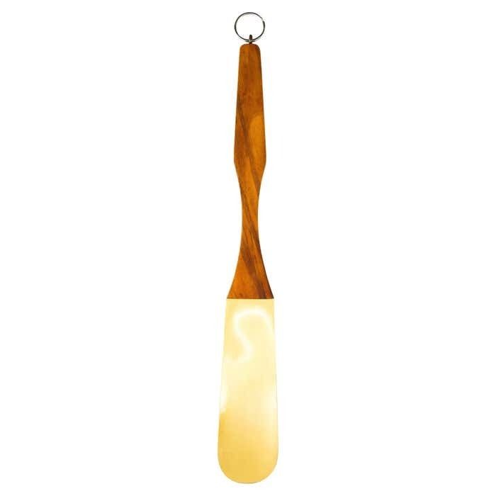 Shoehorn Wood And Brass Around 1950s
