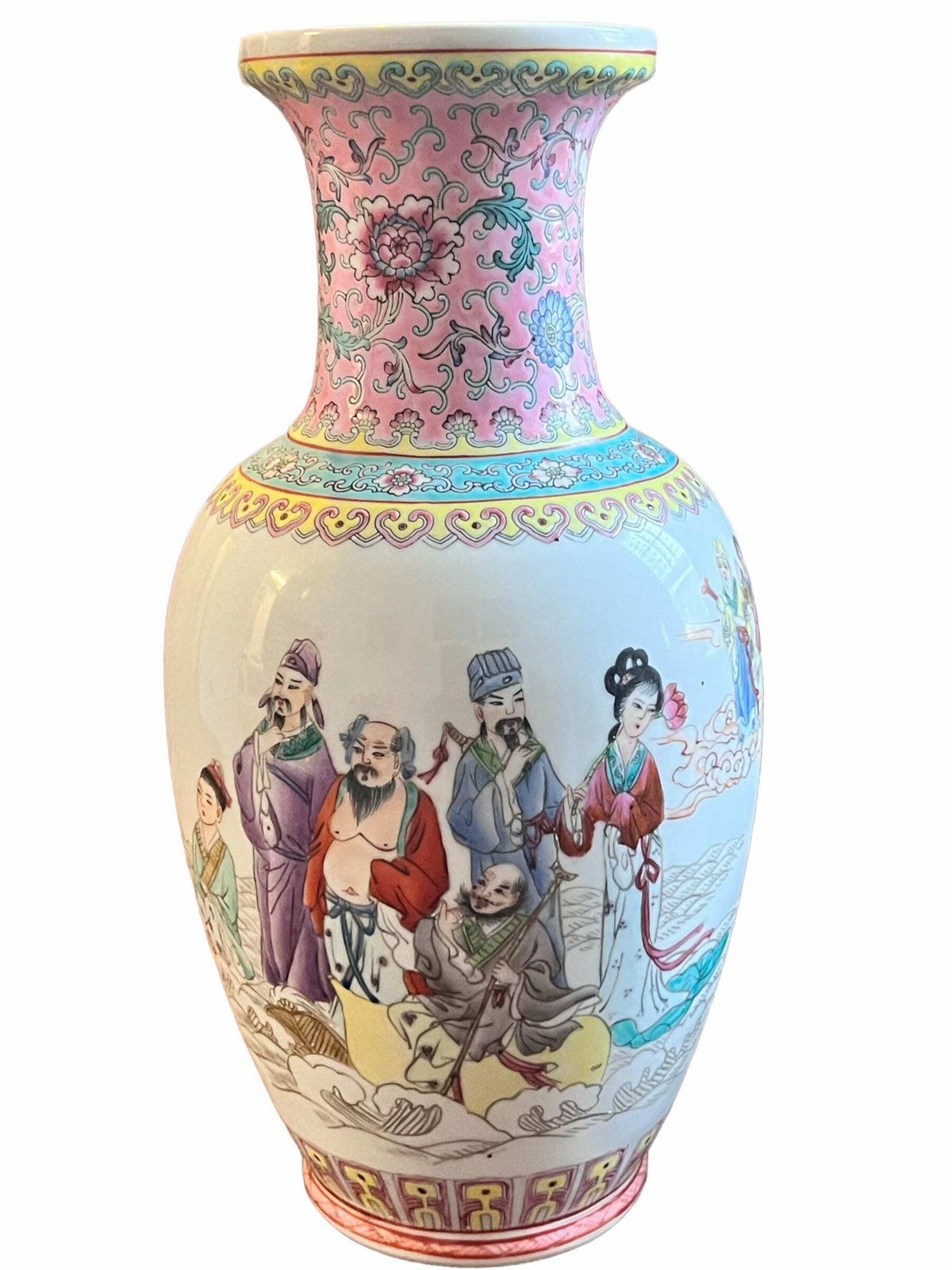 Chinese Famille Rose Porcelain Vasemid 20th Century,