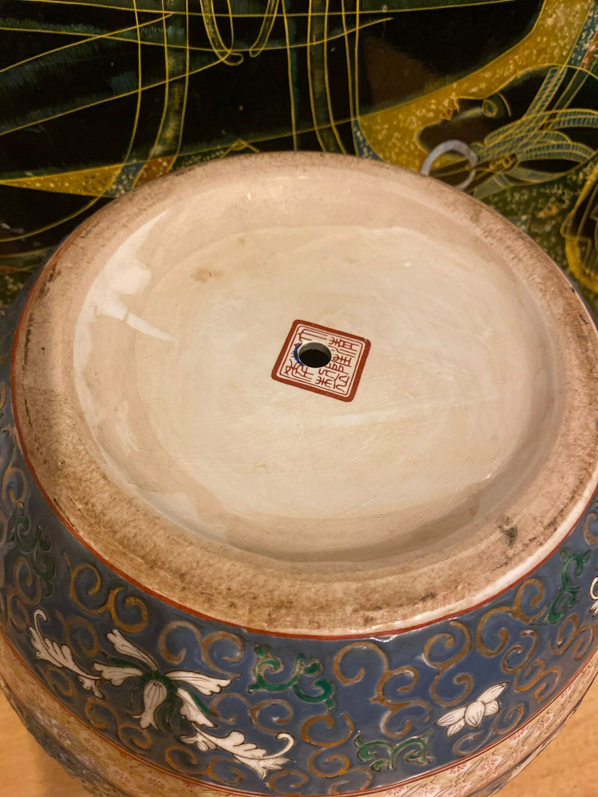 Chinese Qing Dynasties, Table Lamp, Da Qing Qianlong Nian Zhi, Great Qing Dynasty, Qianlong Period, Made In Macau Table Lamp Ginger photo vinterior