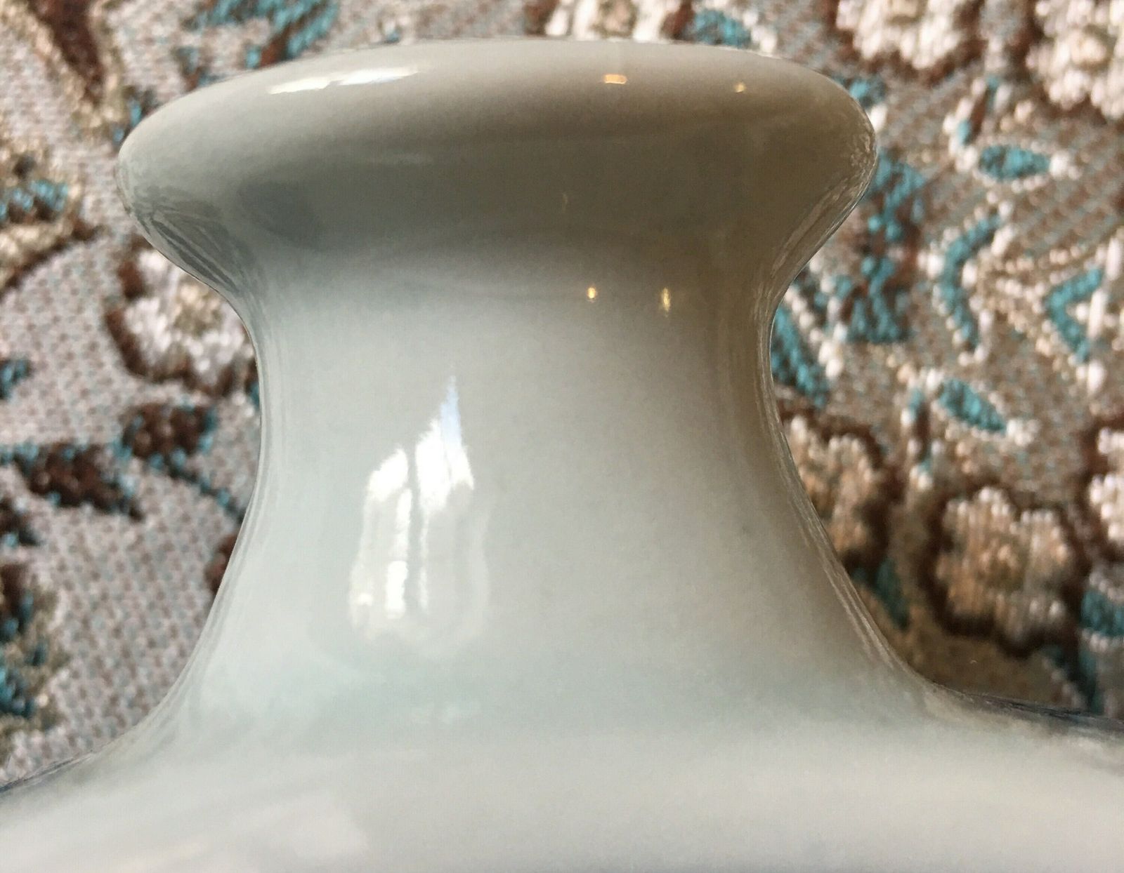 photo furniture Korean Celadon Moonflask, Korean Celadon , 20th Centuries Celadon Porcelain Moonflask Inland Design Vase, Celadon Porcelain