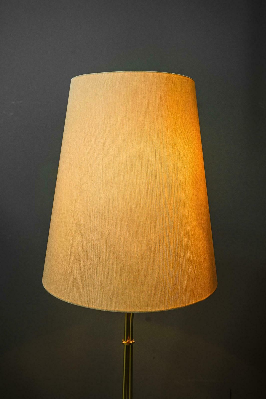 photo vinterior Rupert Nikoll Floor Lamp With Fabric Shade Vienna Around 1960s