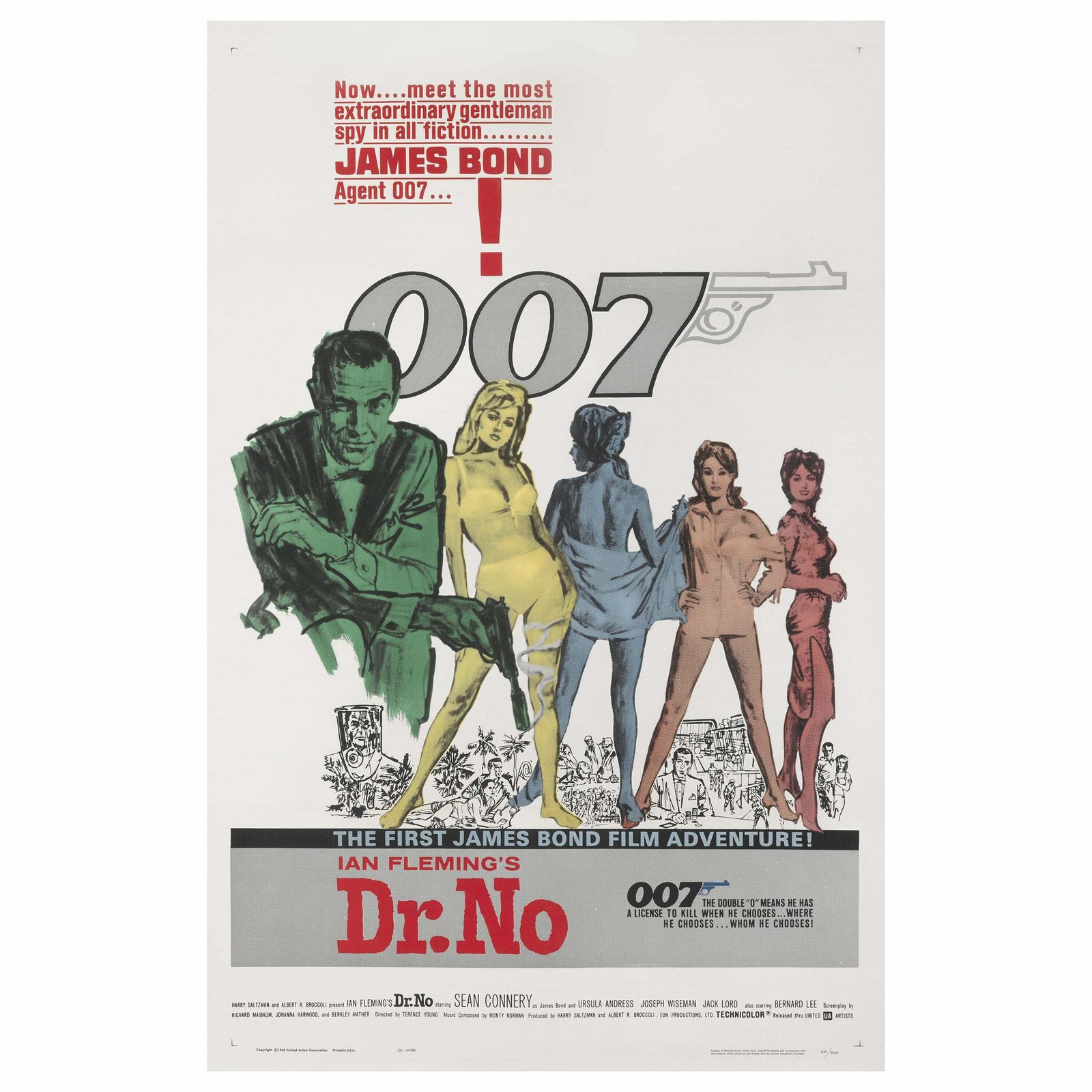Original American Film Poster For DR. No