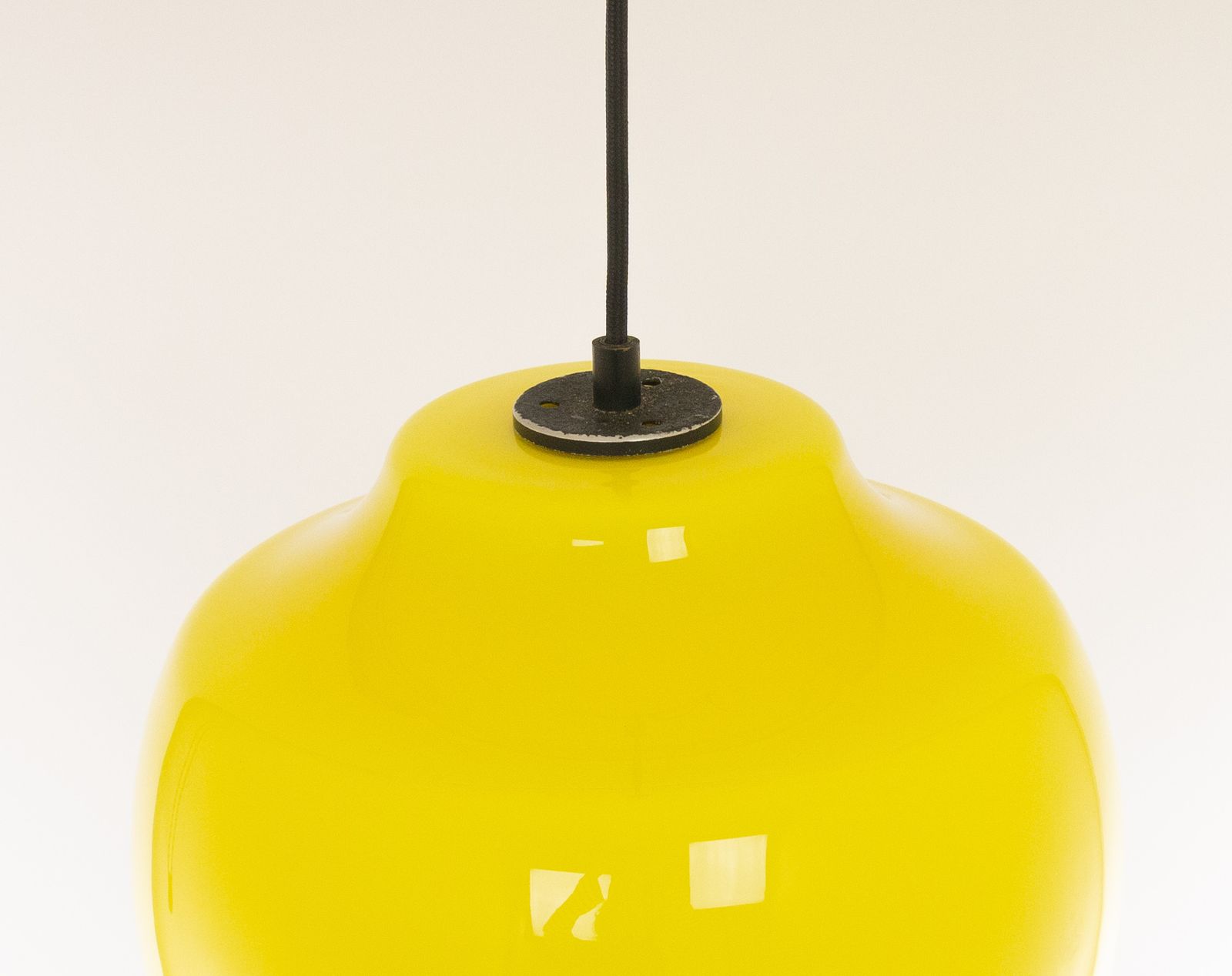 Yellow Glass Pendant By Alessandro Pianon For Vistosi, 1960s photo 1160.0