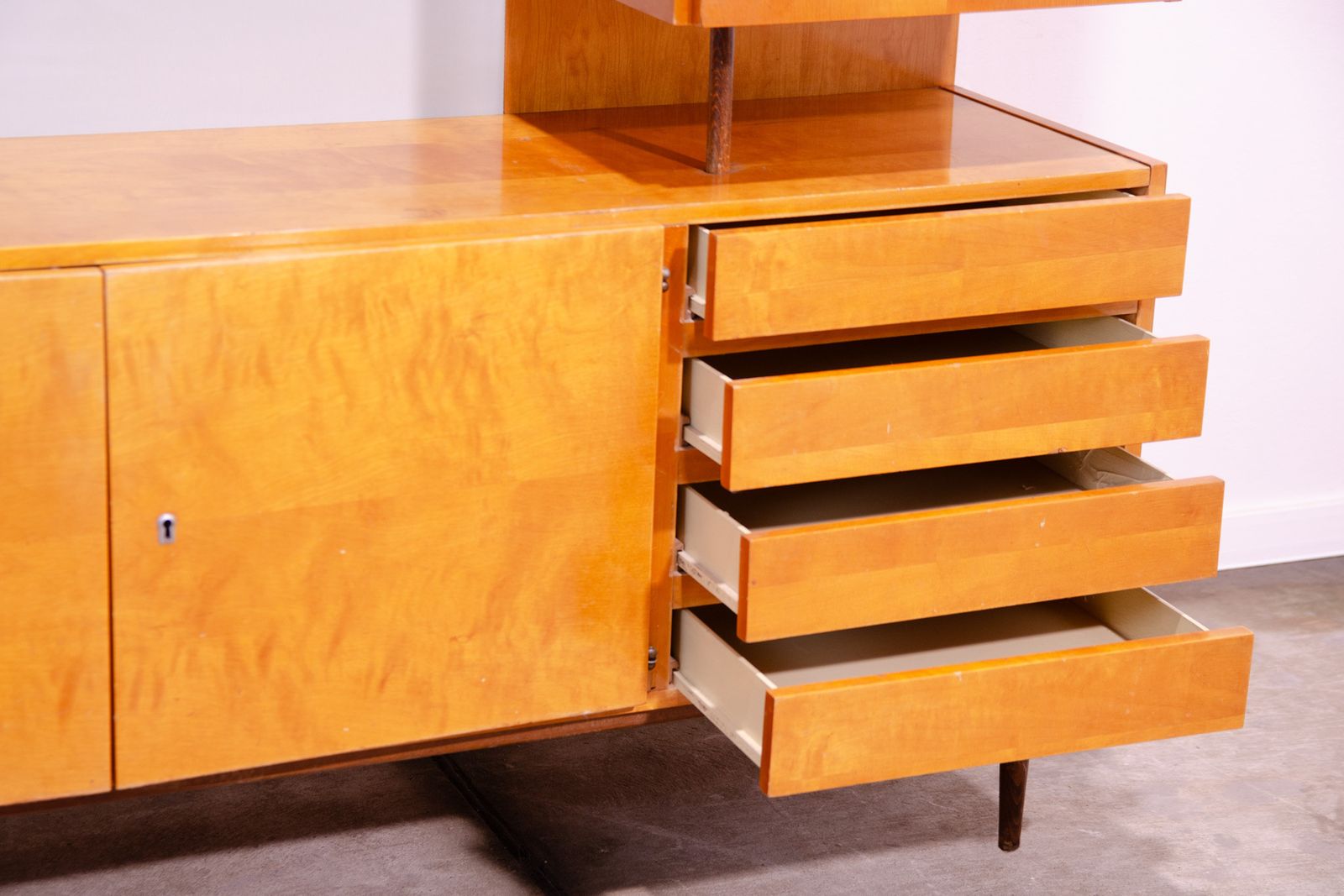 photo vinterior Mid Century Wall Shelf Cabinet 1960´S By Up Závody, Czechoslovakia