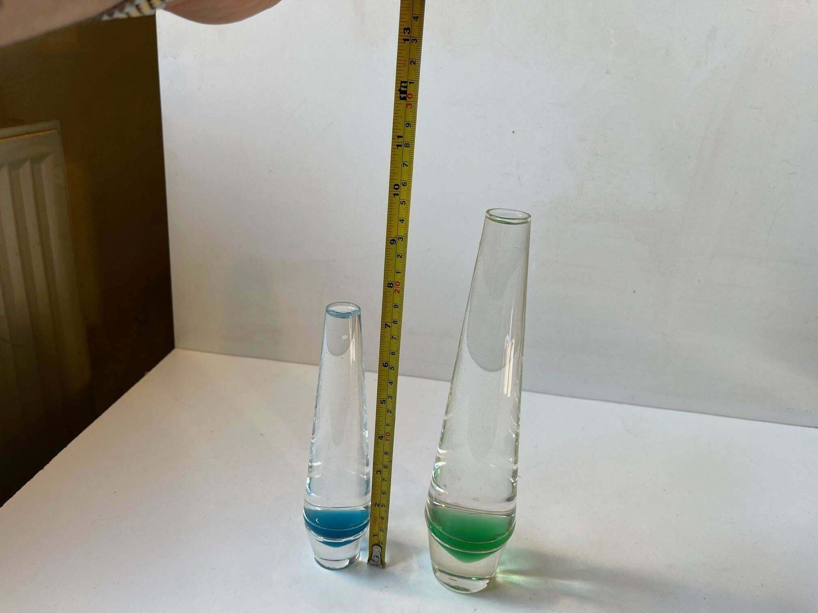 Danish Modern Holmegaard Solifleur Glass Vases By Christer Holmgren, 1960s photo 278.0