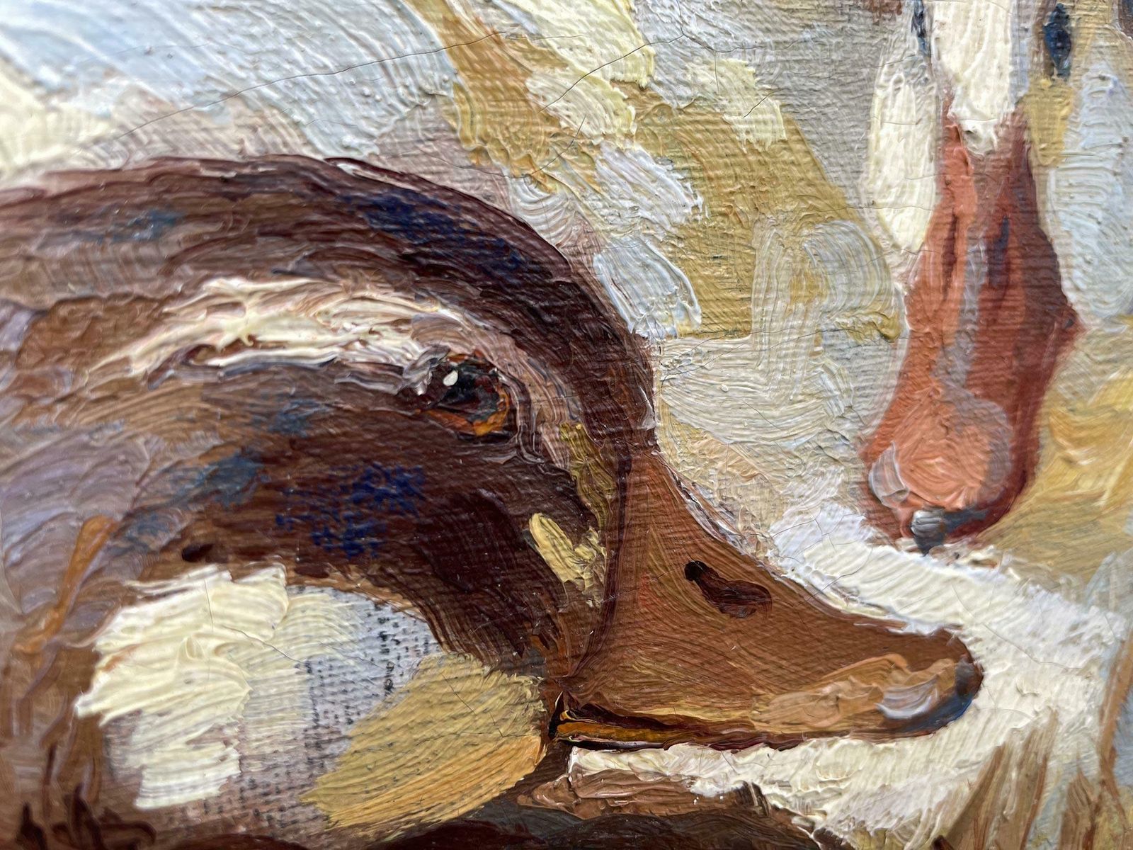 photo buy Ducks Oil On Canvas Painting By Keller Kühne Josef Woldemar