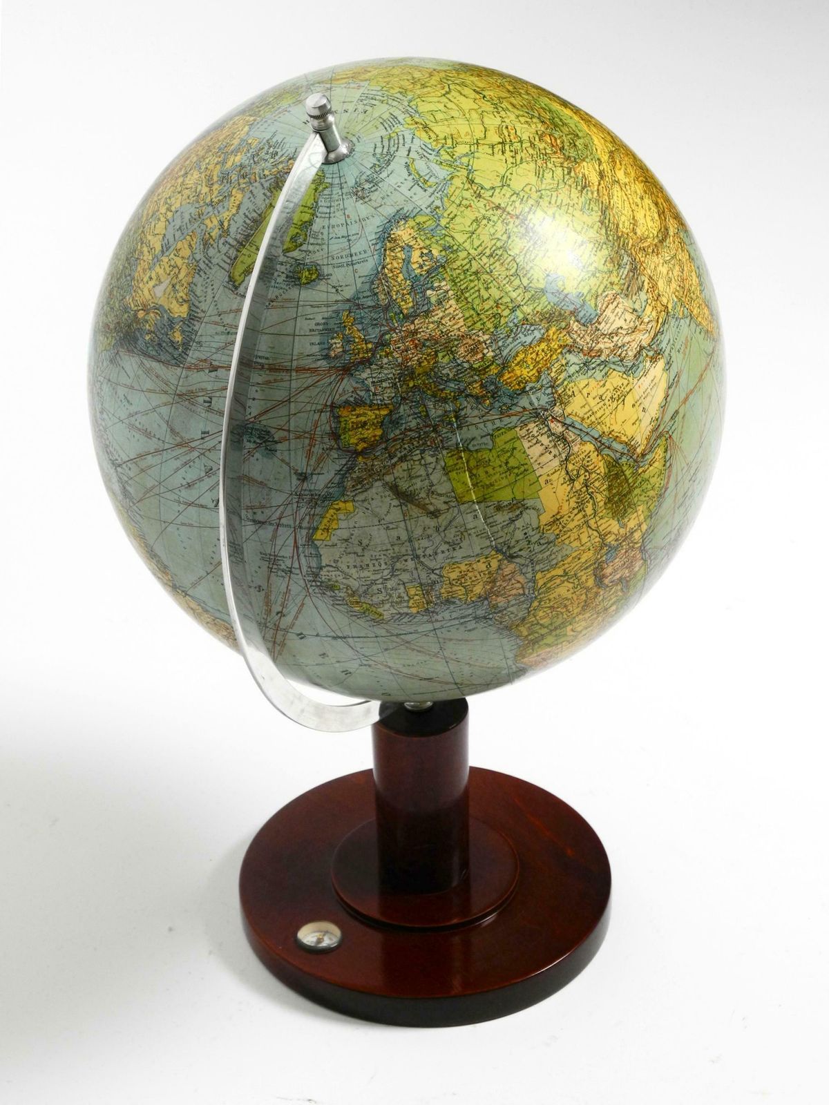 Beautiful Large Mid Century Earth Globe From Columbus Verlag Paul Oestergaard photo Home Decor