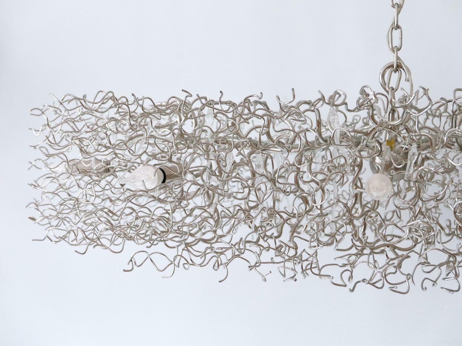 Gorgeous Xxl Brand Van Egmond Hollywood Chandelier Oval 140 Nickel Netherlands photo Lighting