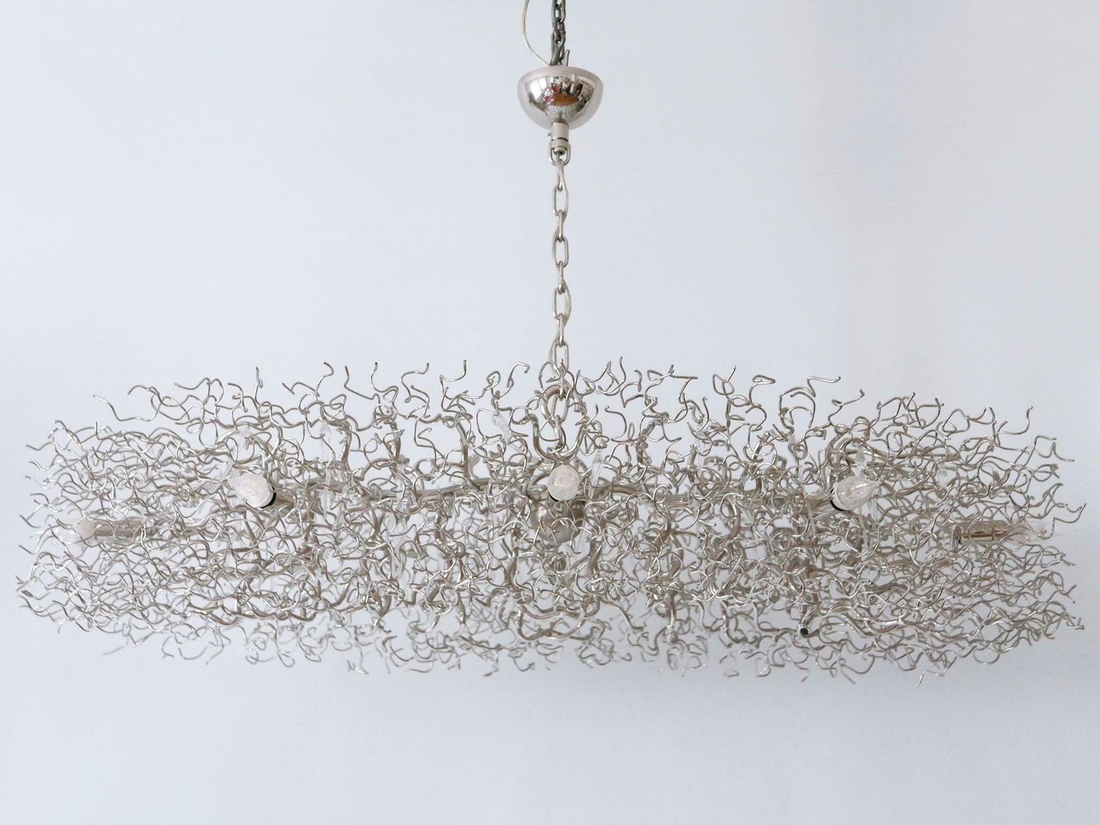 8736.0 Gorgeous Xxl Brand Van Egmond Hollywood Chandelier Oval 140 Nickel Netherlands photo