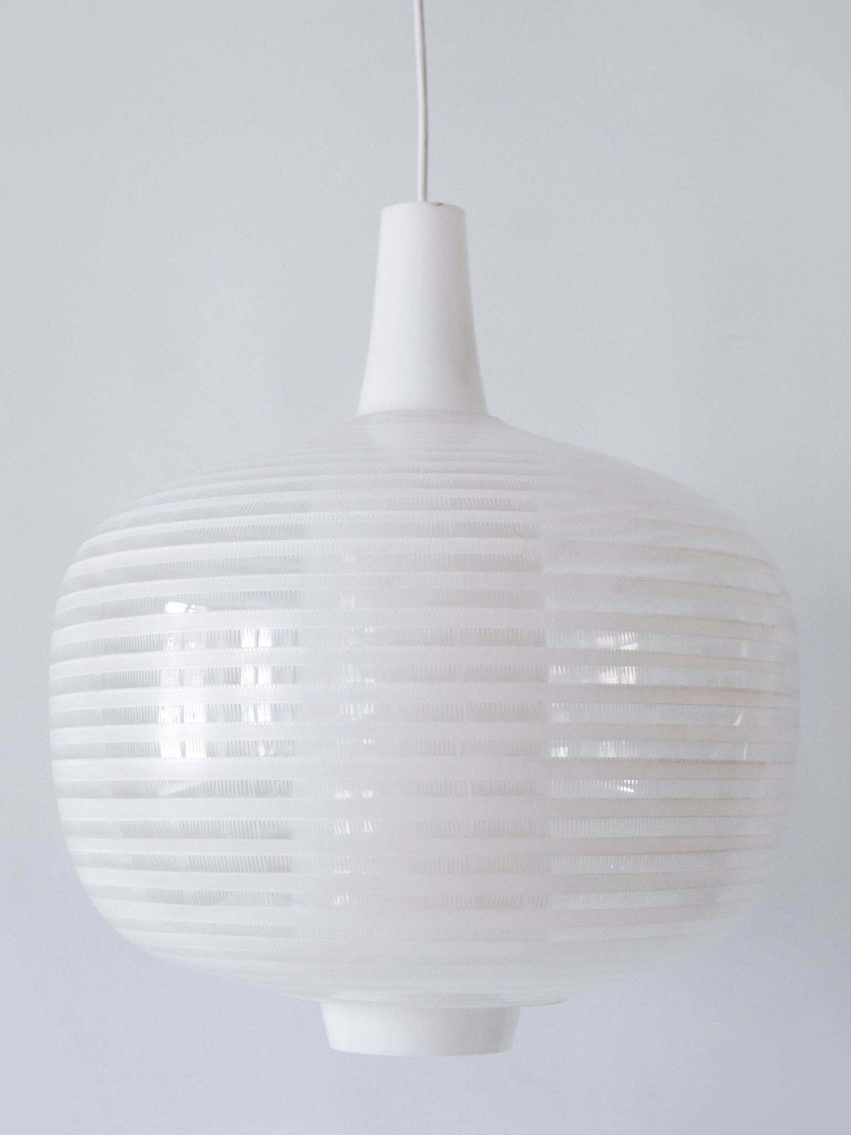 Rare & Large Mid Century Modern Pendant Lamp Napoli By Aloys F. Gangkofner 1957 photo vintage