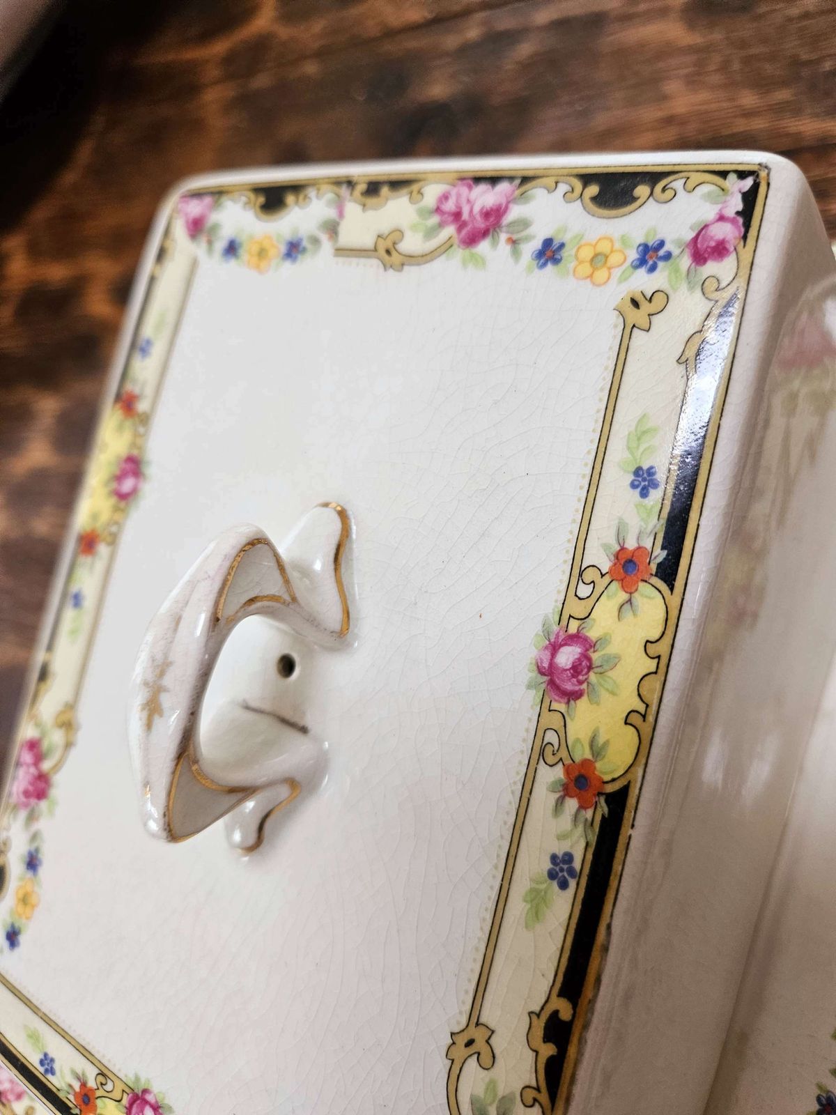 Elegant 1940's Cheese Dish With Lid photo buy