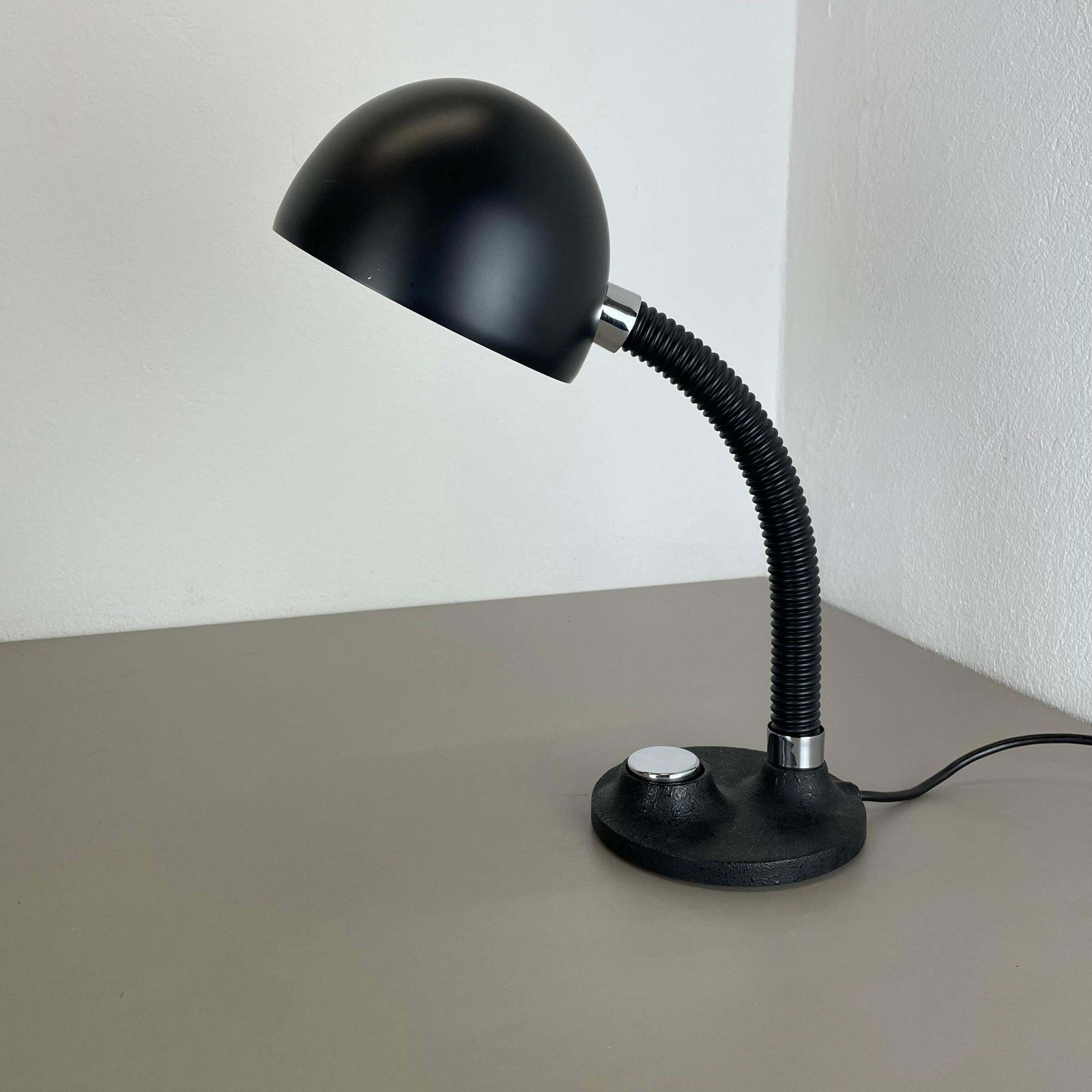 Modernist Space Age Metal Table Light By Hillebrand Leuchten, Germany, 1970s photo 524.0