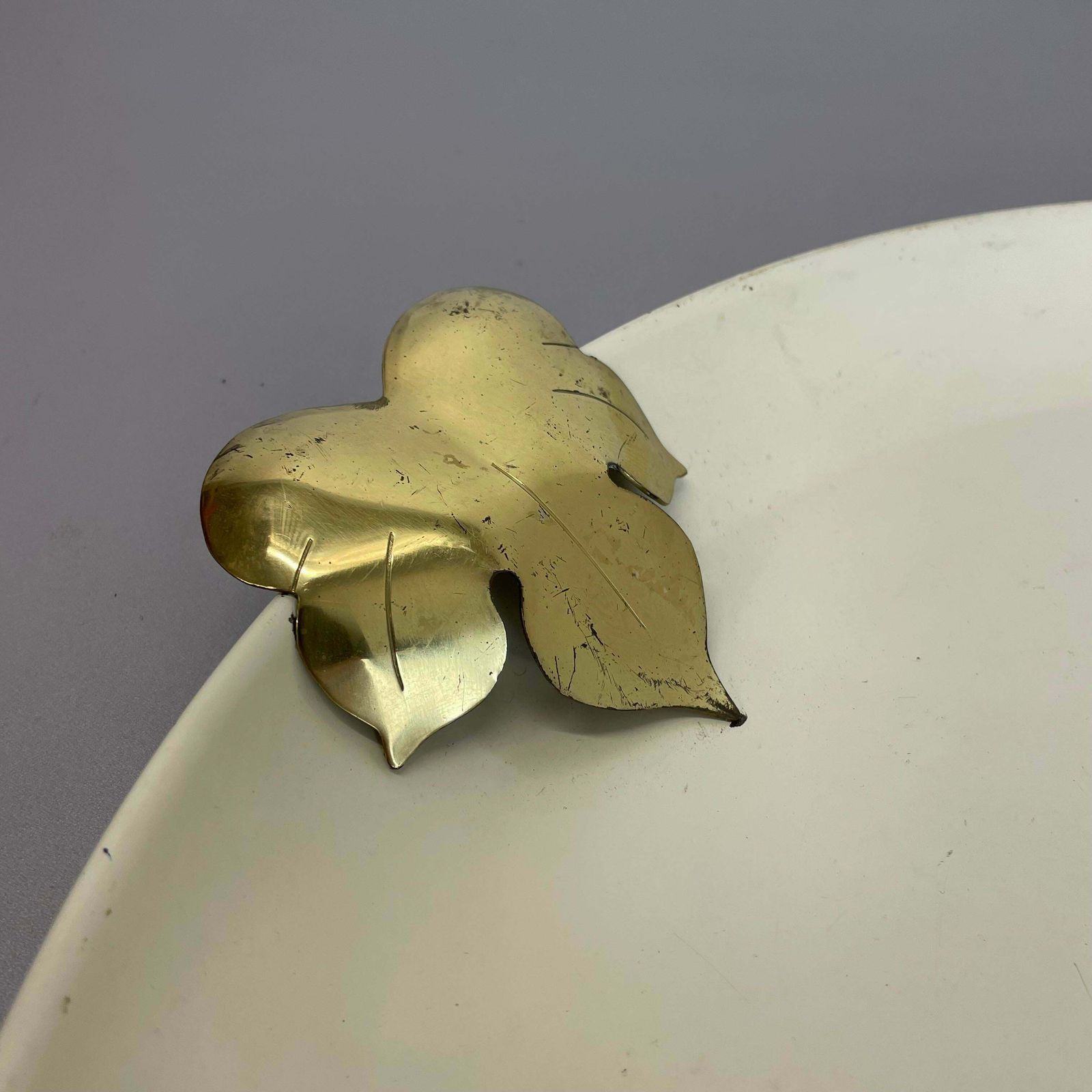 Unique Hollywood Regency Brass Metal Tray By Vereinigte Werkstätten München 1950 photo buy